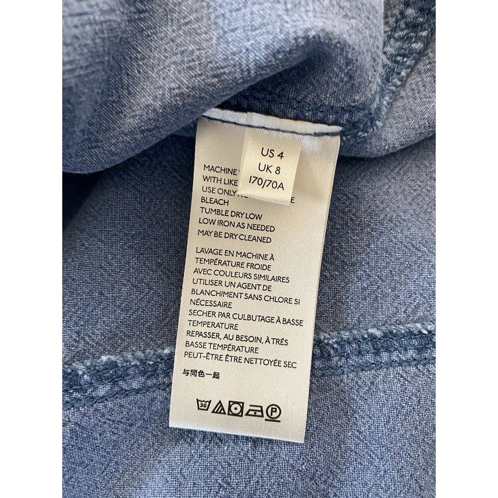 NWT Free People Sz 4 Blueberry Pie Catch Feelings Linen Blend Midi Skirt - Picture 9 of 16